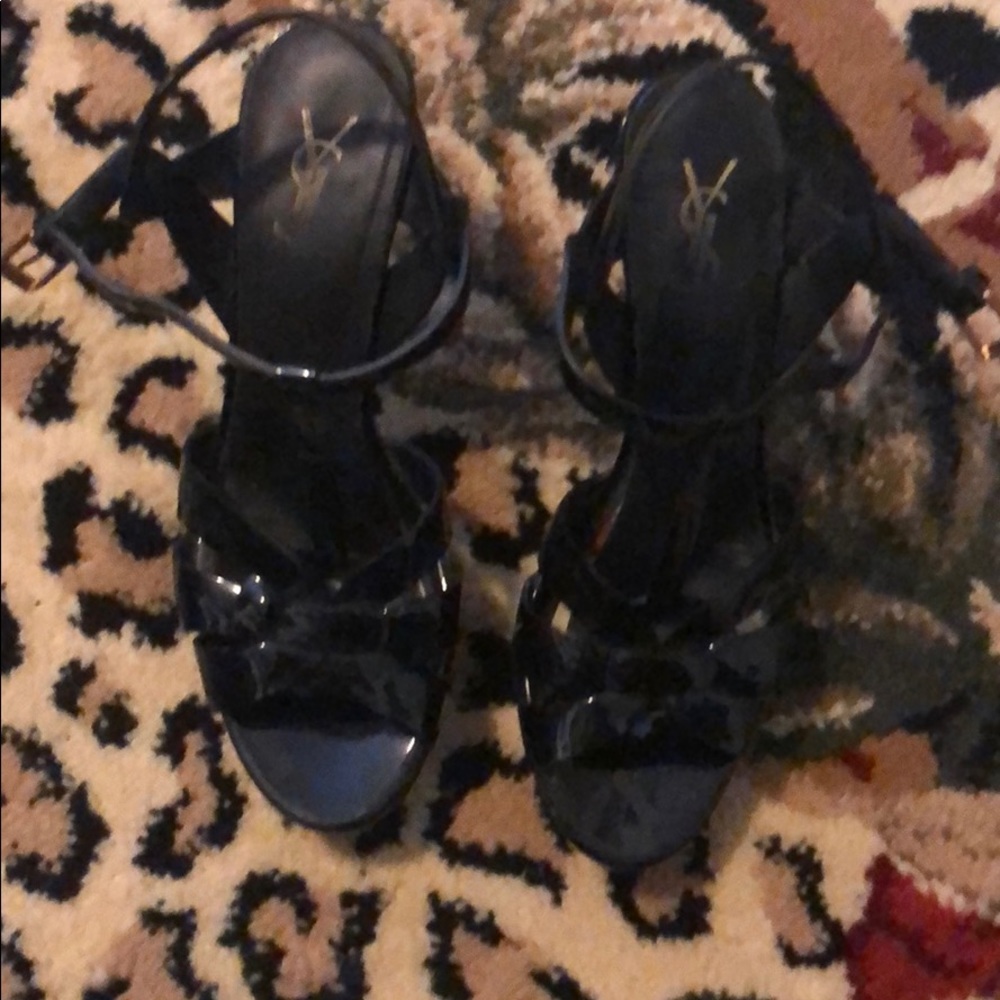 YSL Tribute Mid Heel Sandal